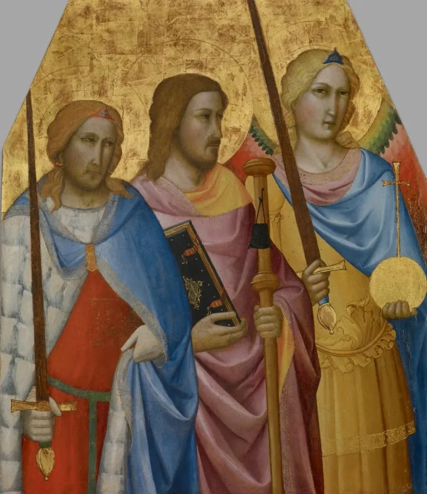 Maalaus Saints Julien, Jacques et Michel - Agnolo Gaddi | Taidetuloste