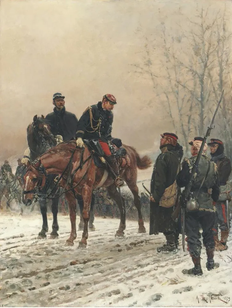 Maalaus Le Salut - Alphonse Marie de Neuville | Taidetuloste