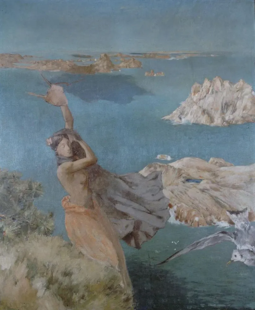 Maalaus Sapho - Ary Cornelis Renan | Taidetuloste