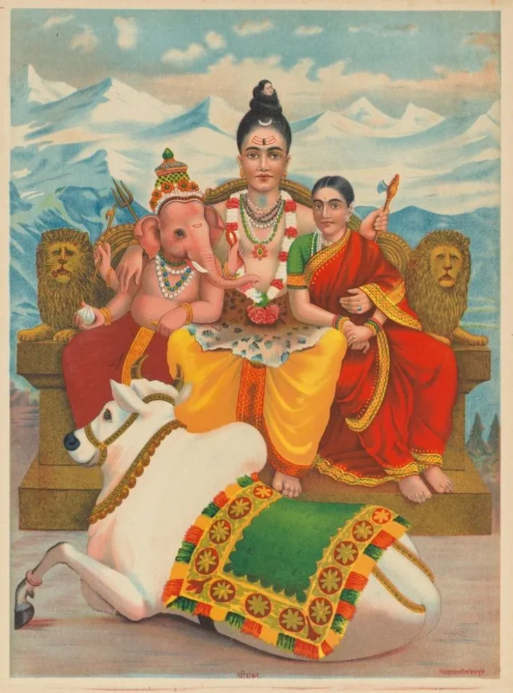 Maalaus Shri Shankara Shiva - Anonyymi | Taidetuloste