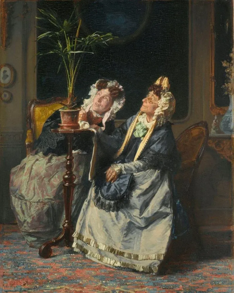 Maalaus Sous les palmiers - Alexander Hugo Bakker Korff | Taidetuloste