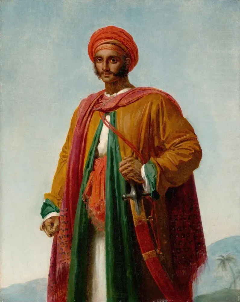 Maalaus Study portrait Indian - Anne-Louis Girodet-Trioson | Taidetuloste