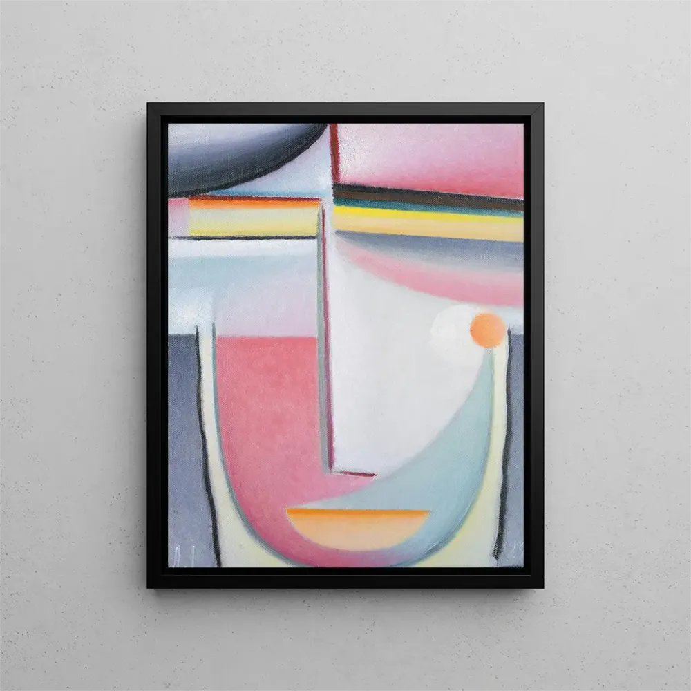 Maalaus Symphonie abstraite de la tête en rose - Alexej von Jawlensky | Taidetuloste