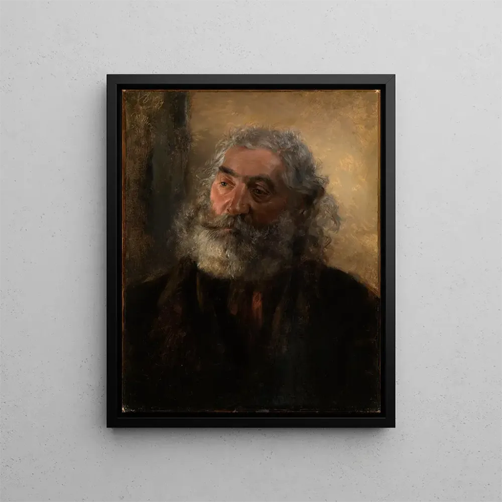 Maalaus Taidetuloste tutkimus pään - Adolph von Menzel | Taidetuloste