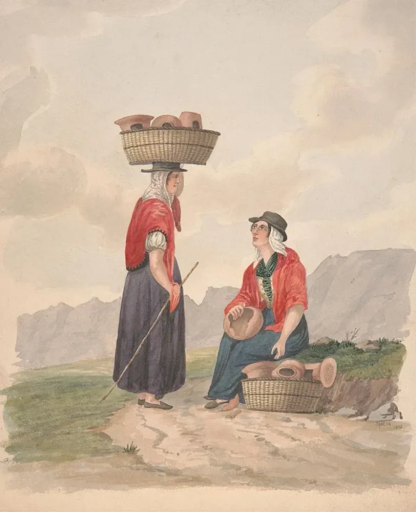 Maalaus Tenerife Femmes de Candelaria - Alfred Diston | Taidetuloste
