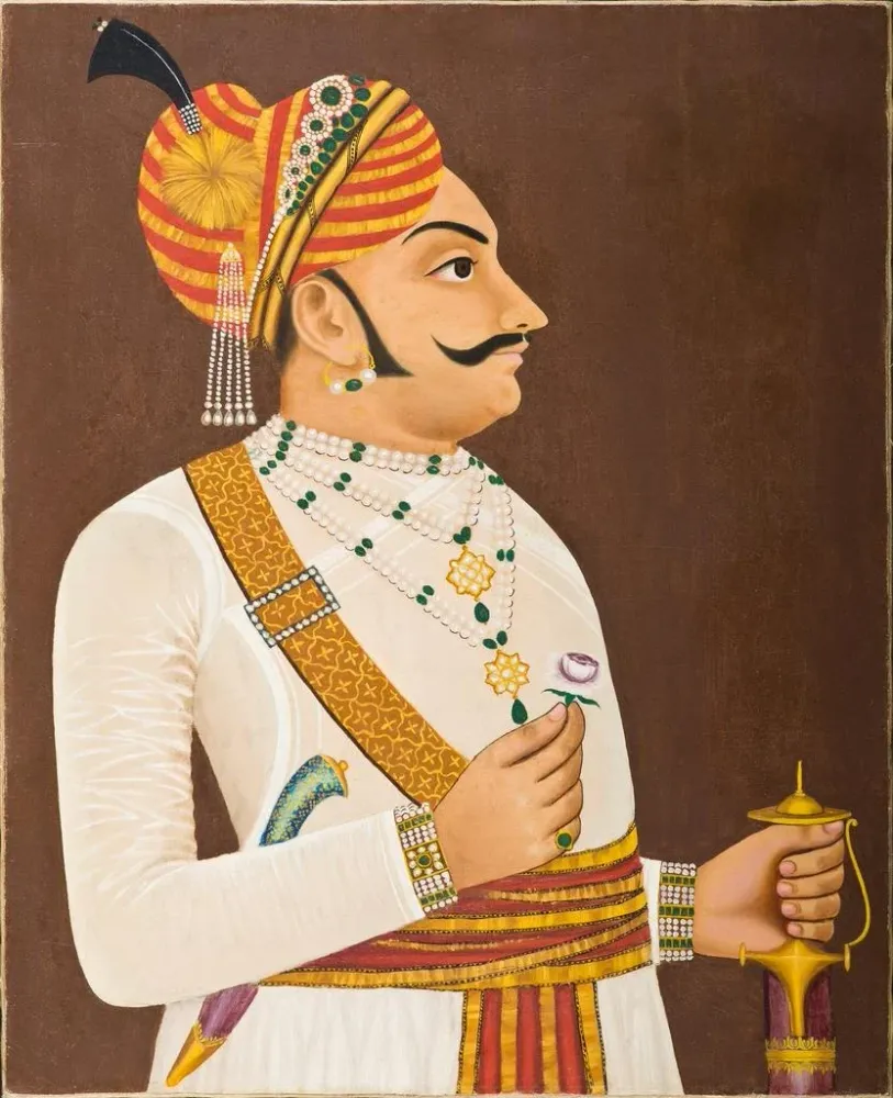 Maalaus Thakur Yaswanta Singh de Badnor r 1688-1707 - Anonyymi