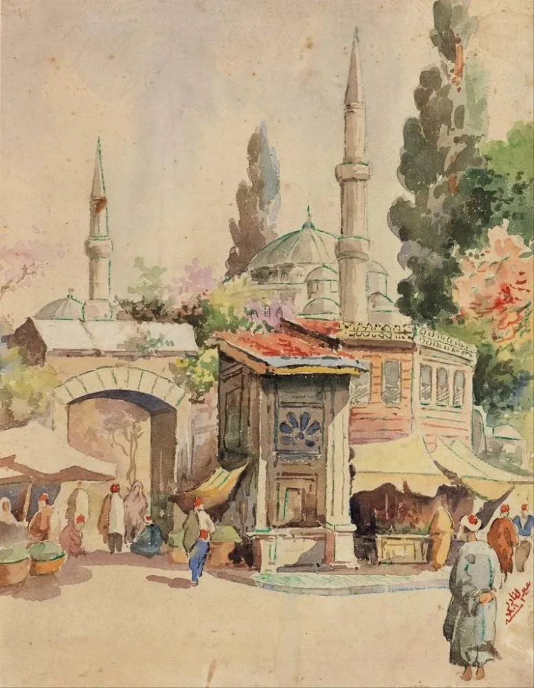 Maalaus Titre inconnu - Abdul Qadir Al-Rassam | Taidetuloste