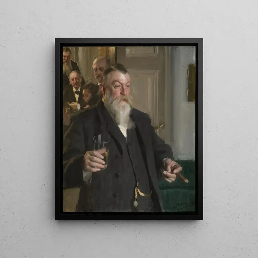 Maalaus Un toast dans la société Idun - Anders Zorn | Taidetuloste
