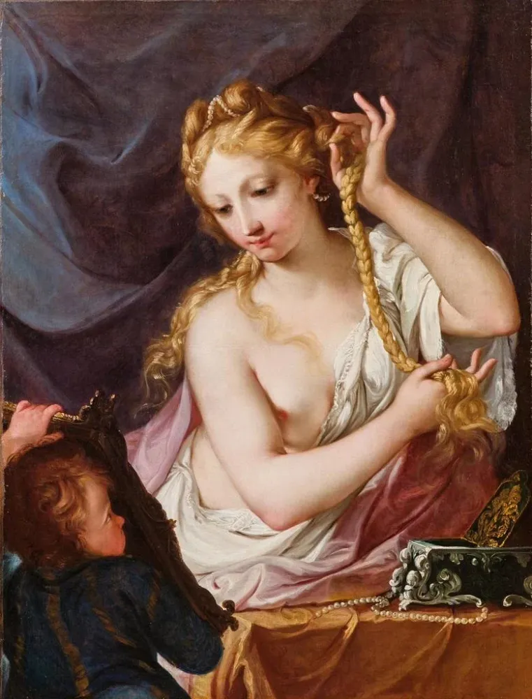 Maalaus Toilette de Belinda - Antonio Bellucci | Taidetuloste
