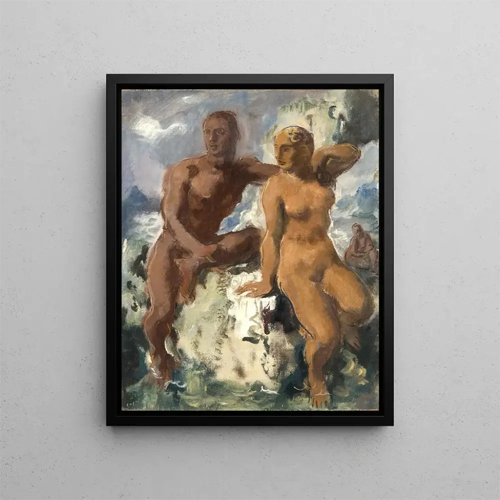 Maalaus Triton ja Nereidi Capri - Alexandre Iacovleff | Taidetuloste