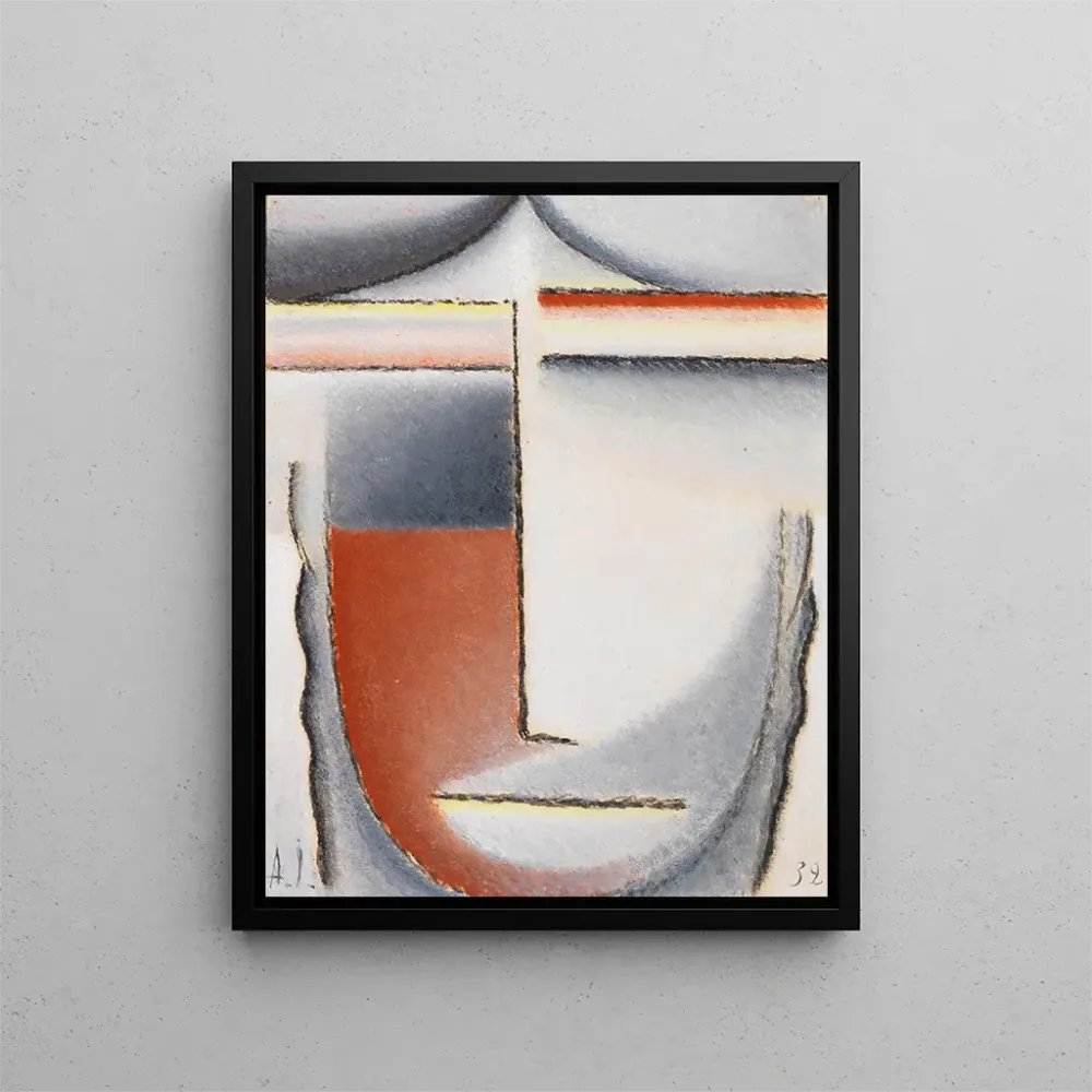 Maalaus Tête abstraite d'ambiance hivernale - Alexej von Jawlensky | Taidetuloste
