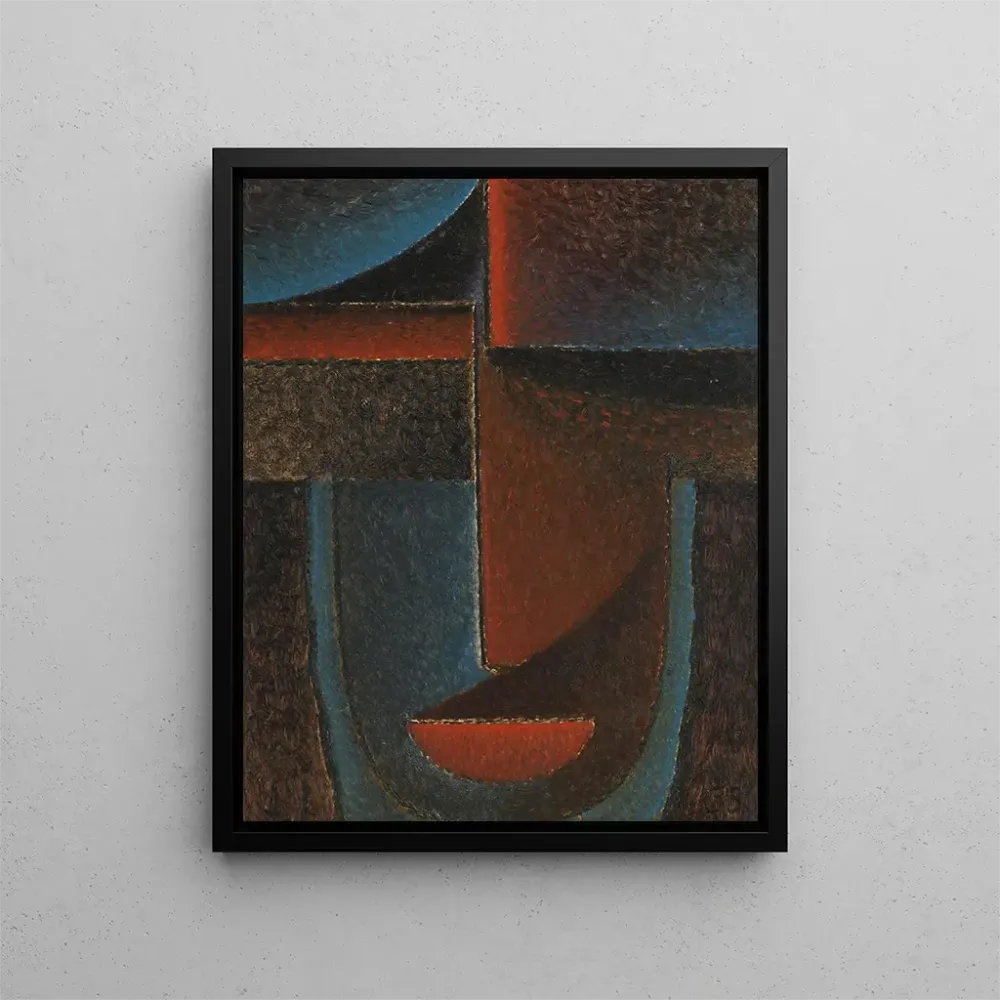 Maalaus Tête abstrakti sininen-punainen Tête abstrakti sininen-punainen - Alexej von Jawlensky | Taidetuloste