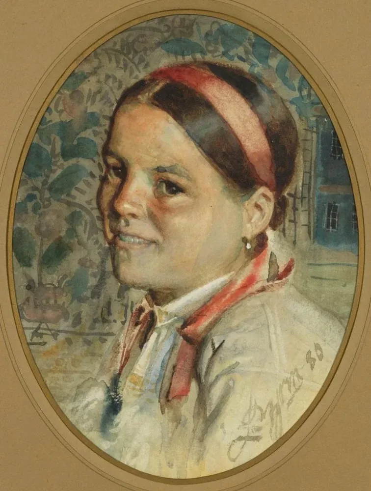 Maalaus Tête de femme - Anders Zorn | Taidetuloste