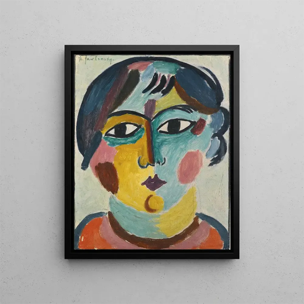 Maalaus Tête de fille - Alexej von Jawlensky | Taidetuloste