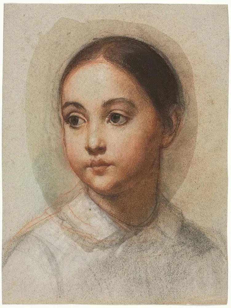 Maalaus Tête de jeune fille - Alexandre Hesse | Taidetuloste