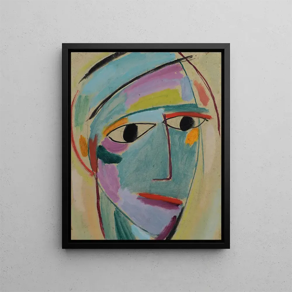 Maalaus Tête mystique Profil de trois quarts - Alexej von Jawlensky | Taidetuloste