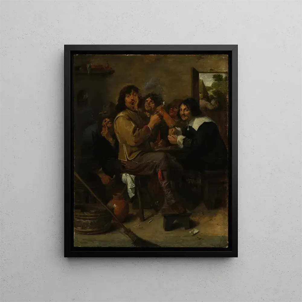 Maalaus Tupakoitsijat - Adriaen Brouwer | Taidetuloste
