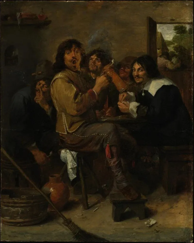 Maalaus Tupakoitsijat - Adriaen Brouwer | Taidetuloste