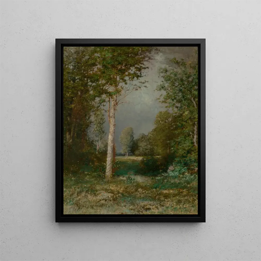 Maalaus Une clairière forestière - Alexander Helwig Wyant | Taidetuloste
