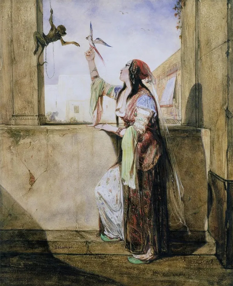 Maalaus Une Odalisque - Alexandre-Gabriel Decamps | Taidetuloste