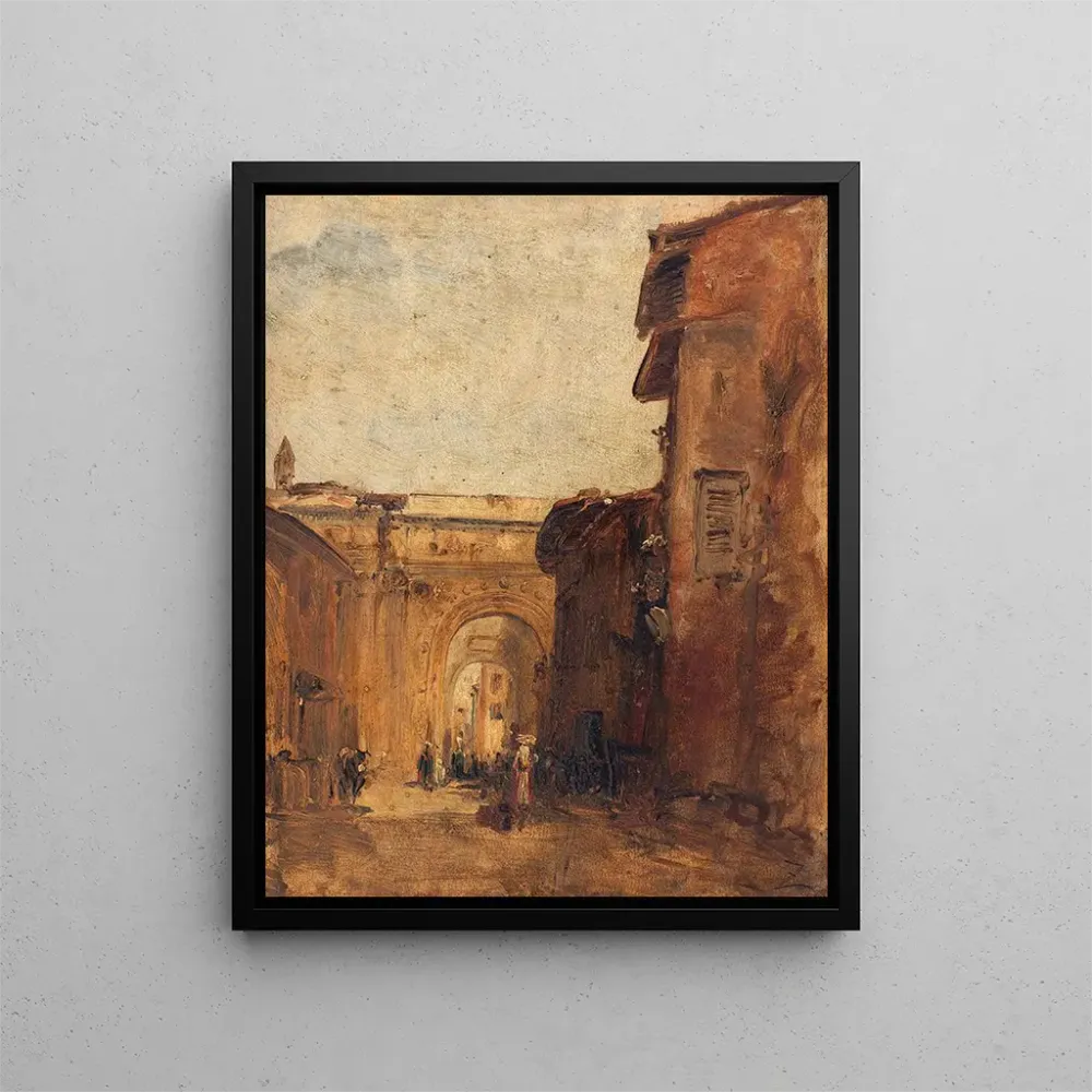 Maalaus Une rue à Florence - Félix Ziem | Taidetuloste
