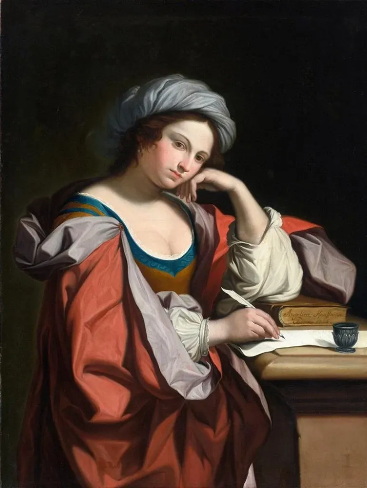 Maalaus Une sibylle - Angelica Kauffman | Taidetuloste