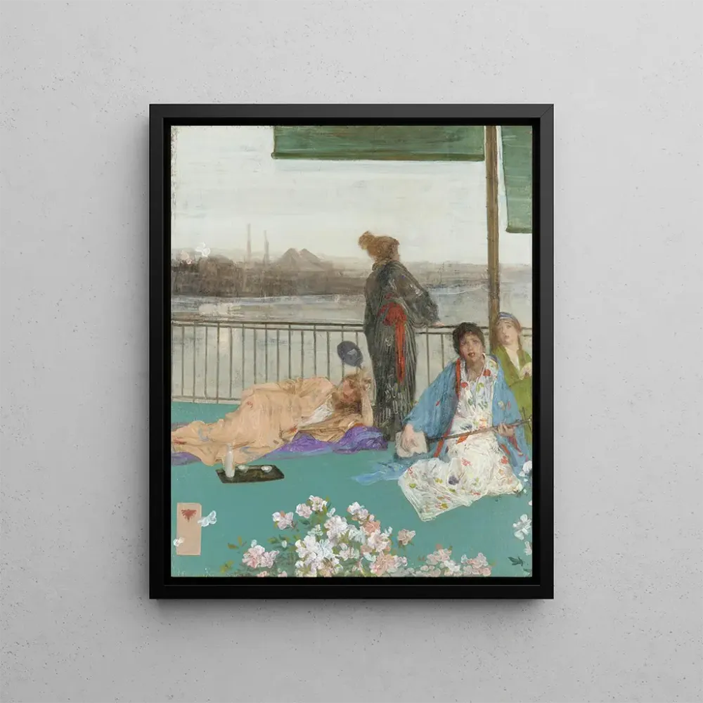 Maalaus Variations en couleur de chair et vert : Le Balcon - James Abbott Mcneill Whistler | Taidetuloste