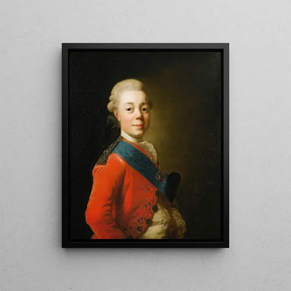 Maalaus Venäjän keisari Paul I:n muotokuva - Alexander Roslin | Taidetuloste