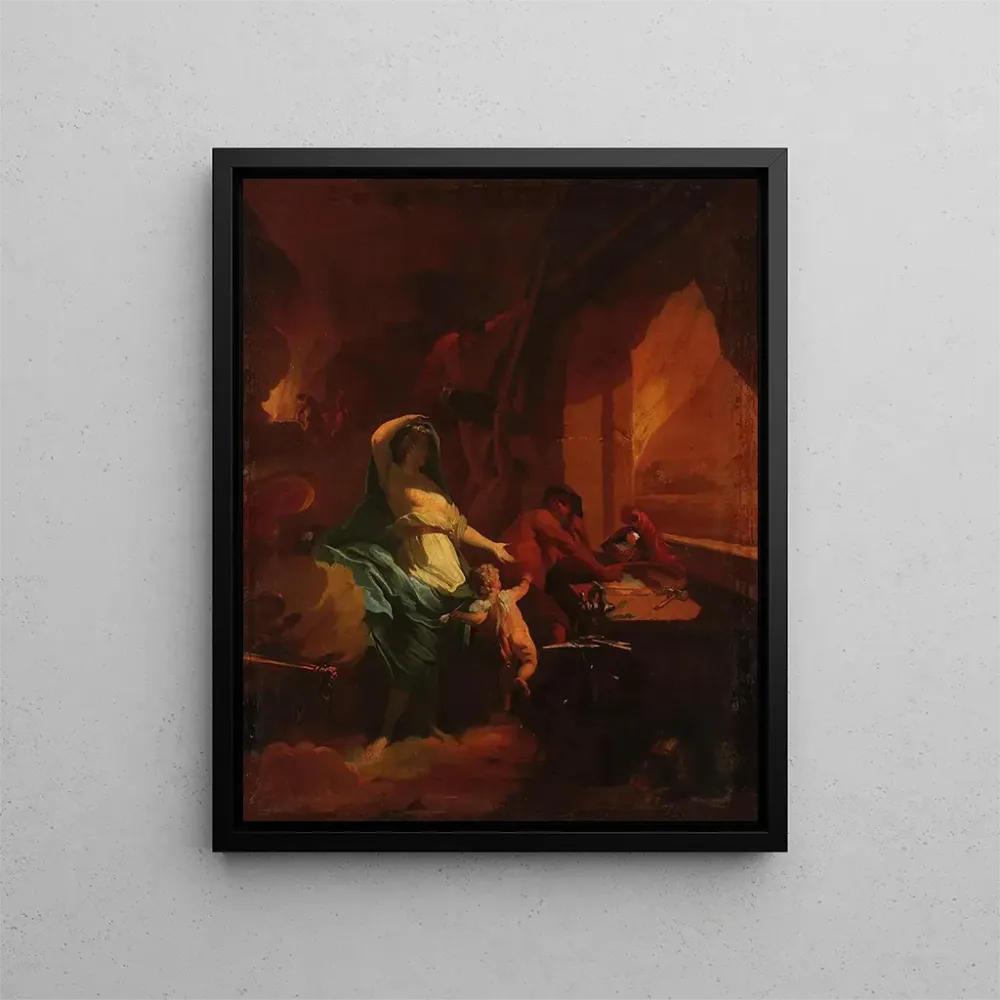 Maalaus Venus dans la forge de Vulcain - Après Jean-Baptiste Jouvenet | Taidetuloste