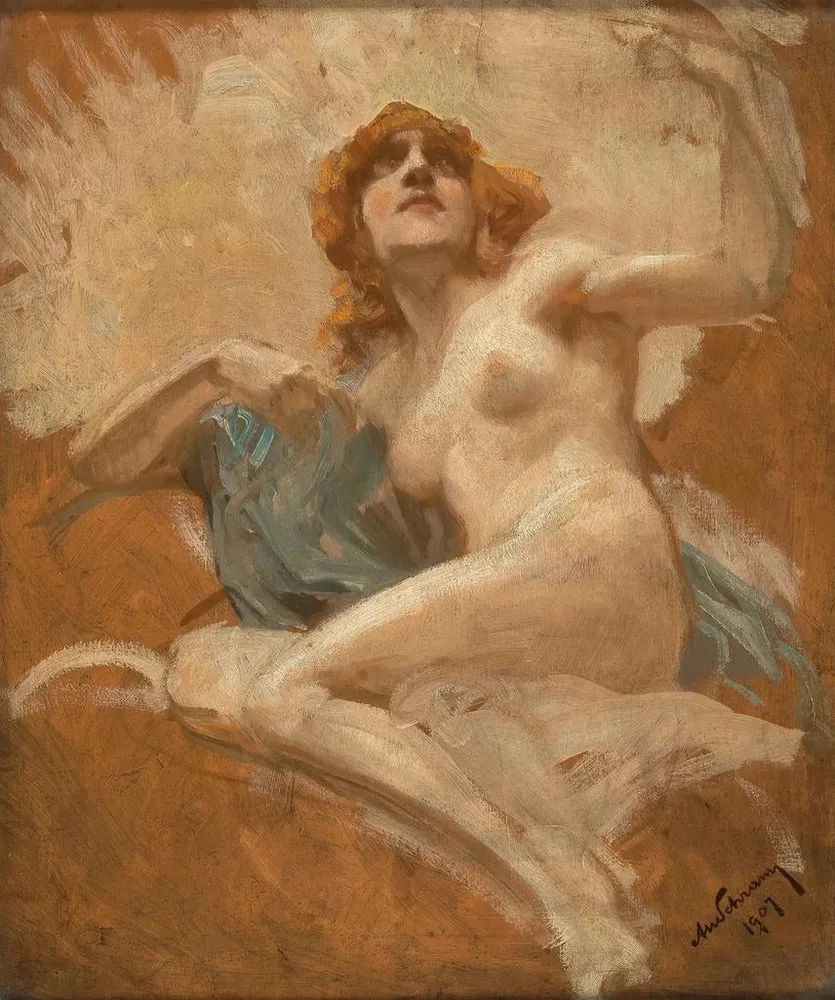 Maalaus Venus-Studie - Alois Hans Schram | Taidetuloste