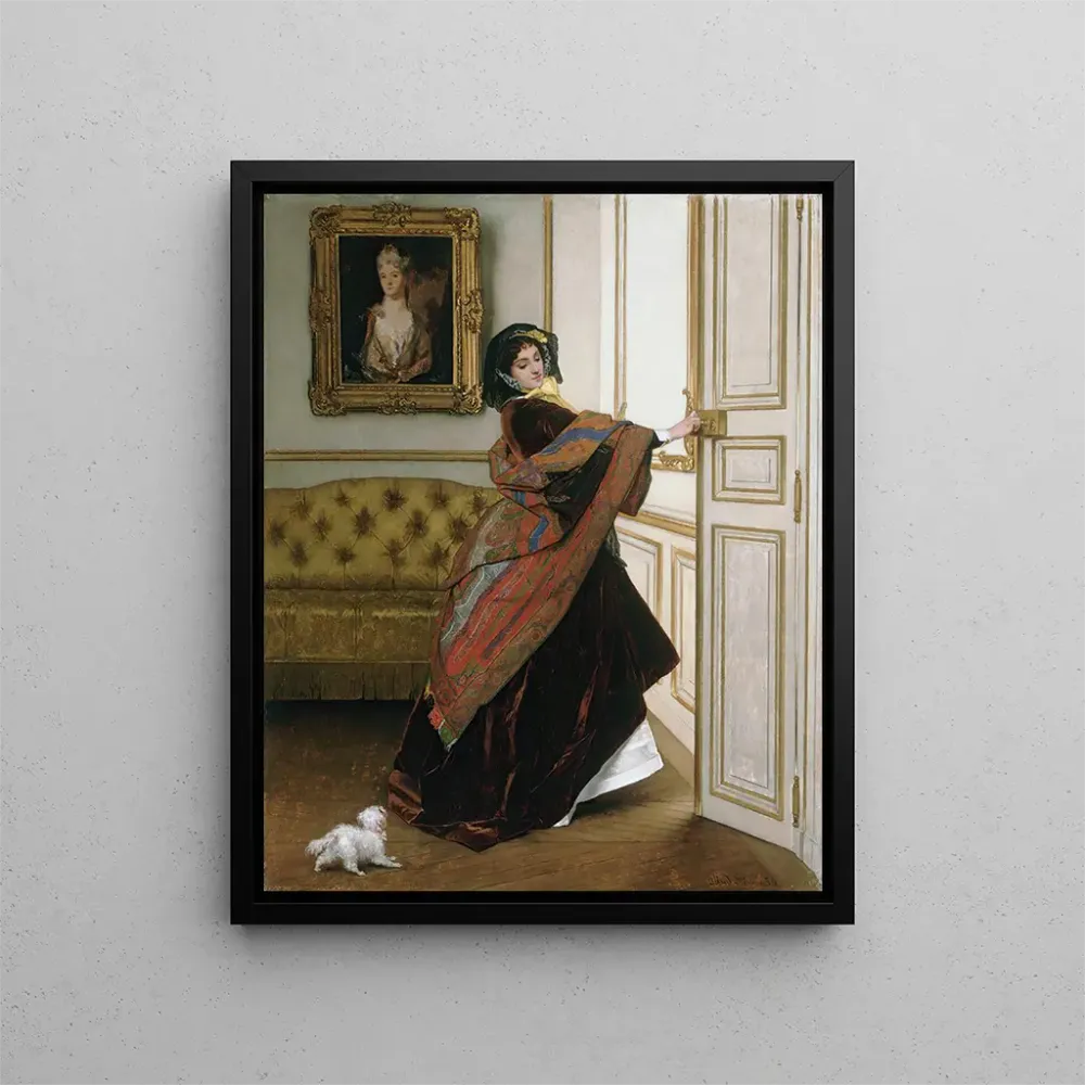 Maalaus Veux-tu sortir avec moi Fido - Alfred Stevens | Taidetuloste