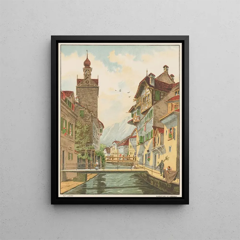 Maalaus Vieille Lucerne - Anonyymi | Taidetuloste