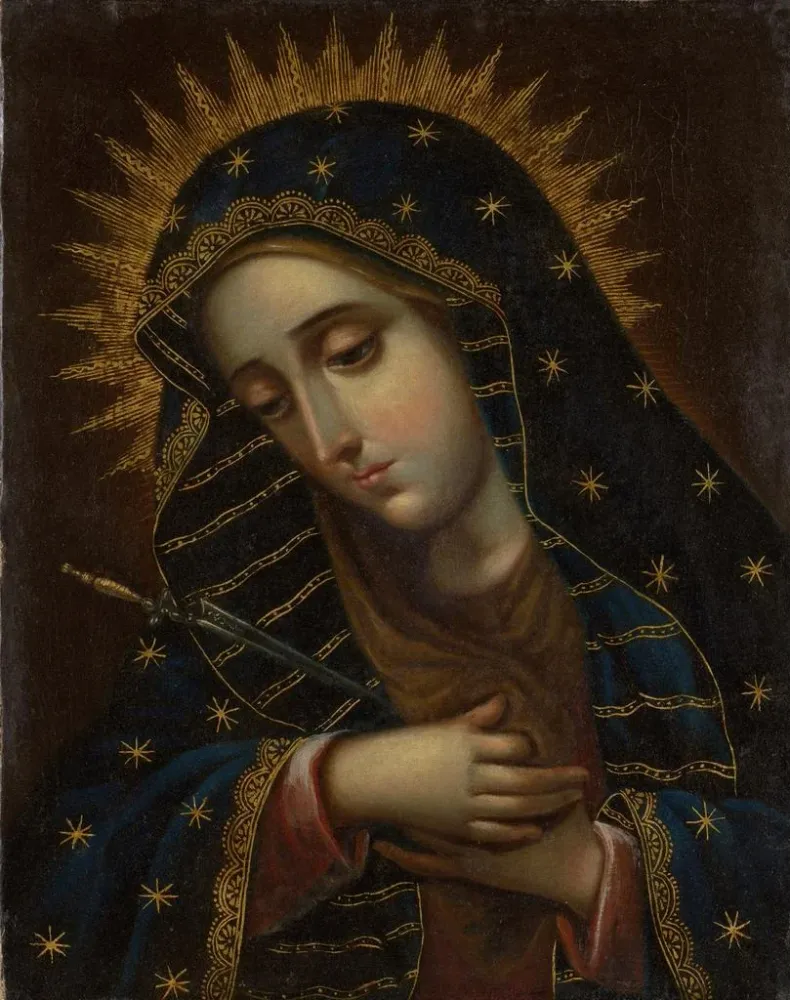 Maalaus La Vierge des Douleurs - Anonyymi | Taidetuloste