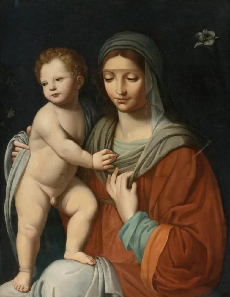Maalaus Vierge à l'Enfant - Après Bernardino Luini | Taidetuloste