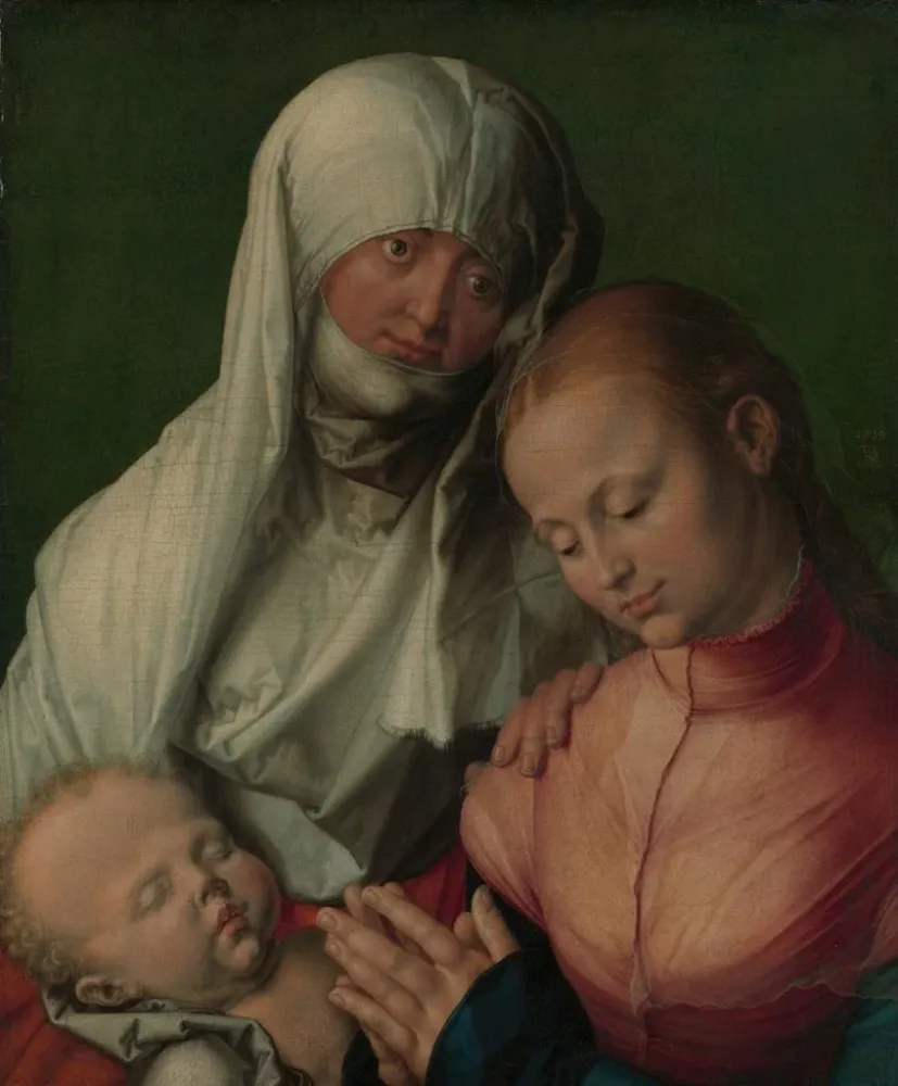Maalaus Vierge à l'Enfant avec sainte Anne - Albrecht Dürer | Taidetuloste