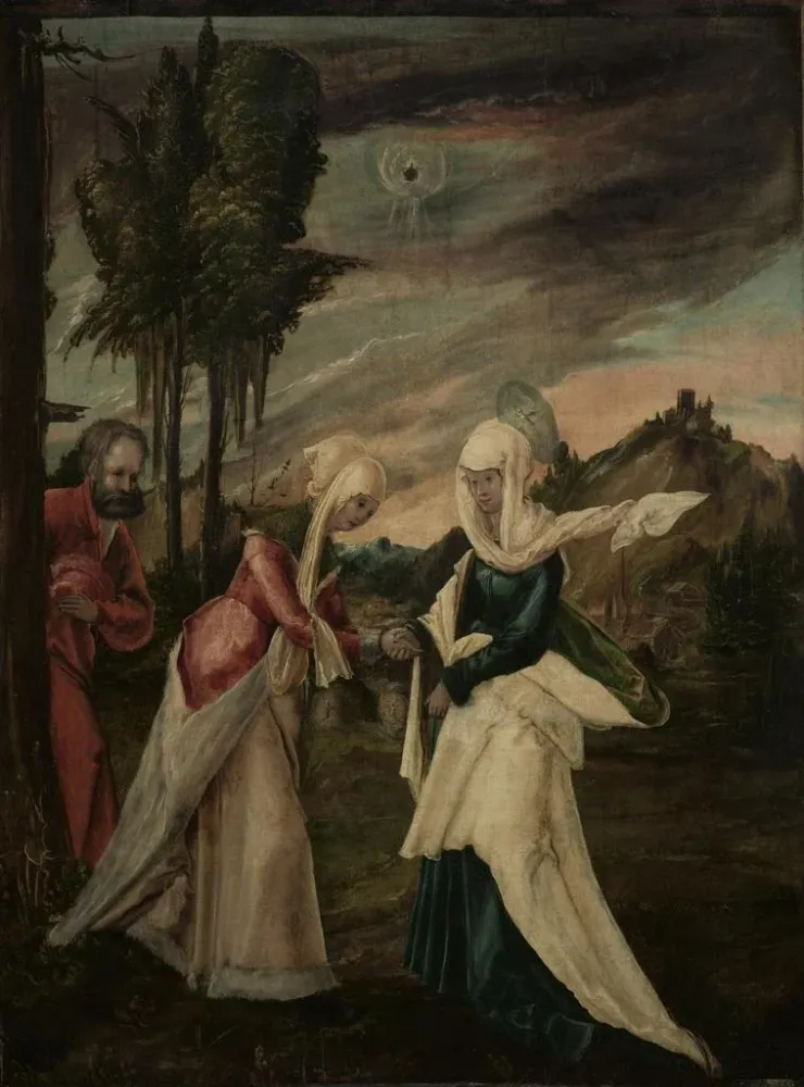 Maalaus La Visitation - Anonyymi | Taidetuloste