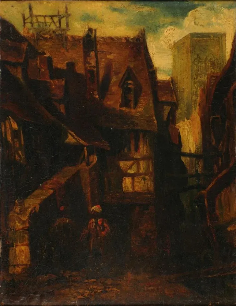 Maalaus Vue d'Orient - Alexandre-Gabriel Decamps | Taidetuloste