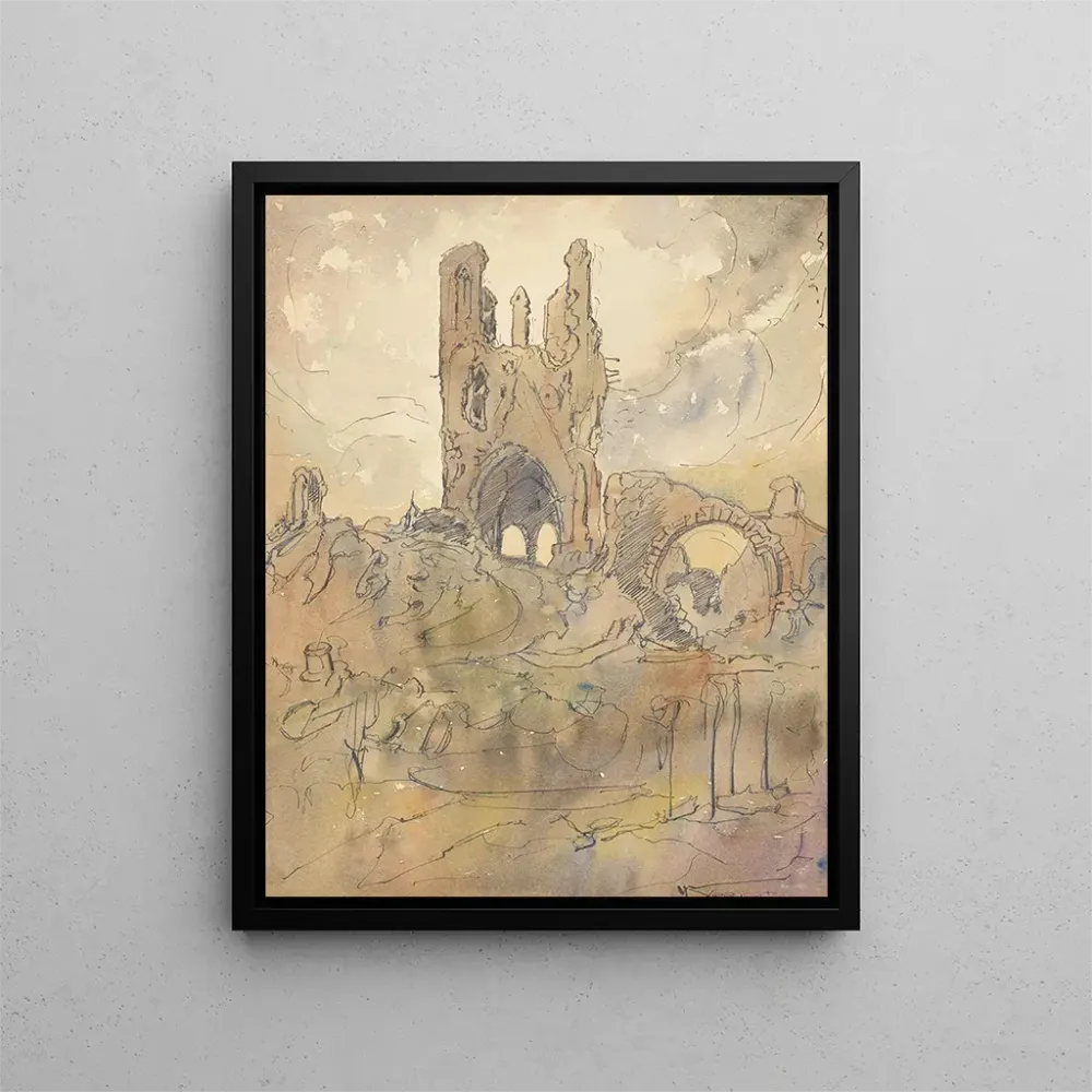 Maalaus Ypres se souvient - Alfred Ost