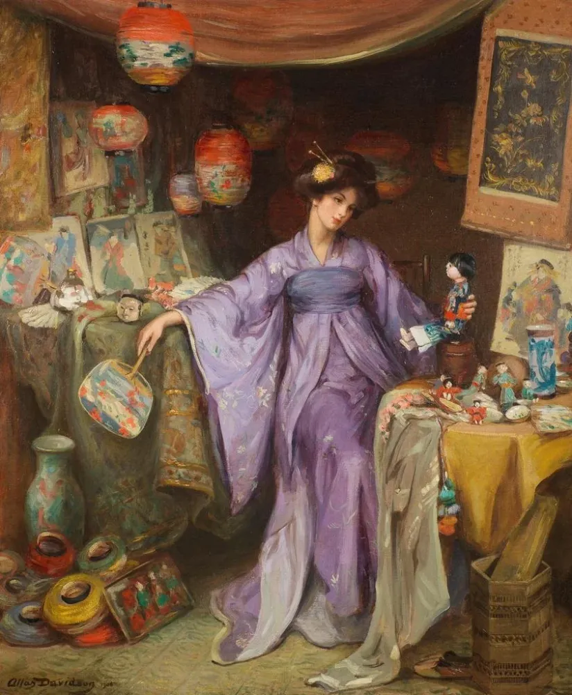 Maalaus Un YumYum englanti - Allan Douglas Davidson | Taidetuloste