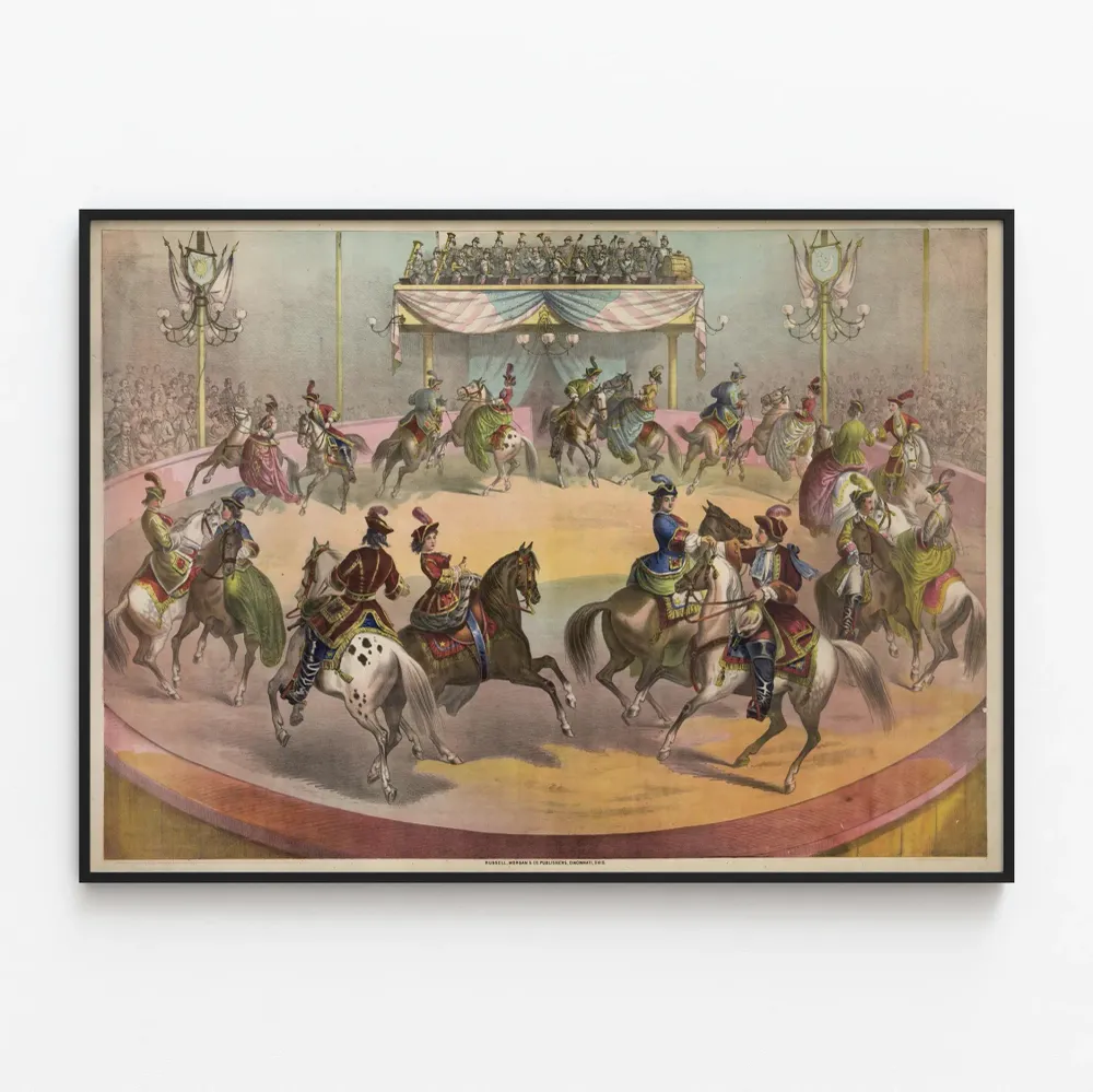 Majesteettinen lopullinen ratsastustaideteoksen juliste