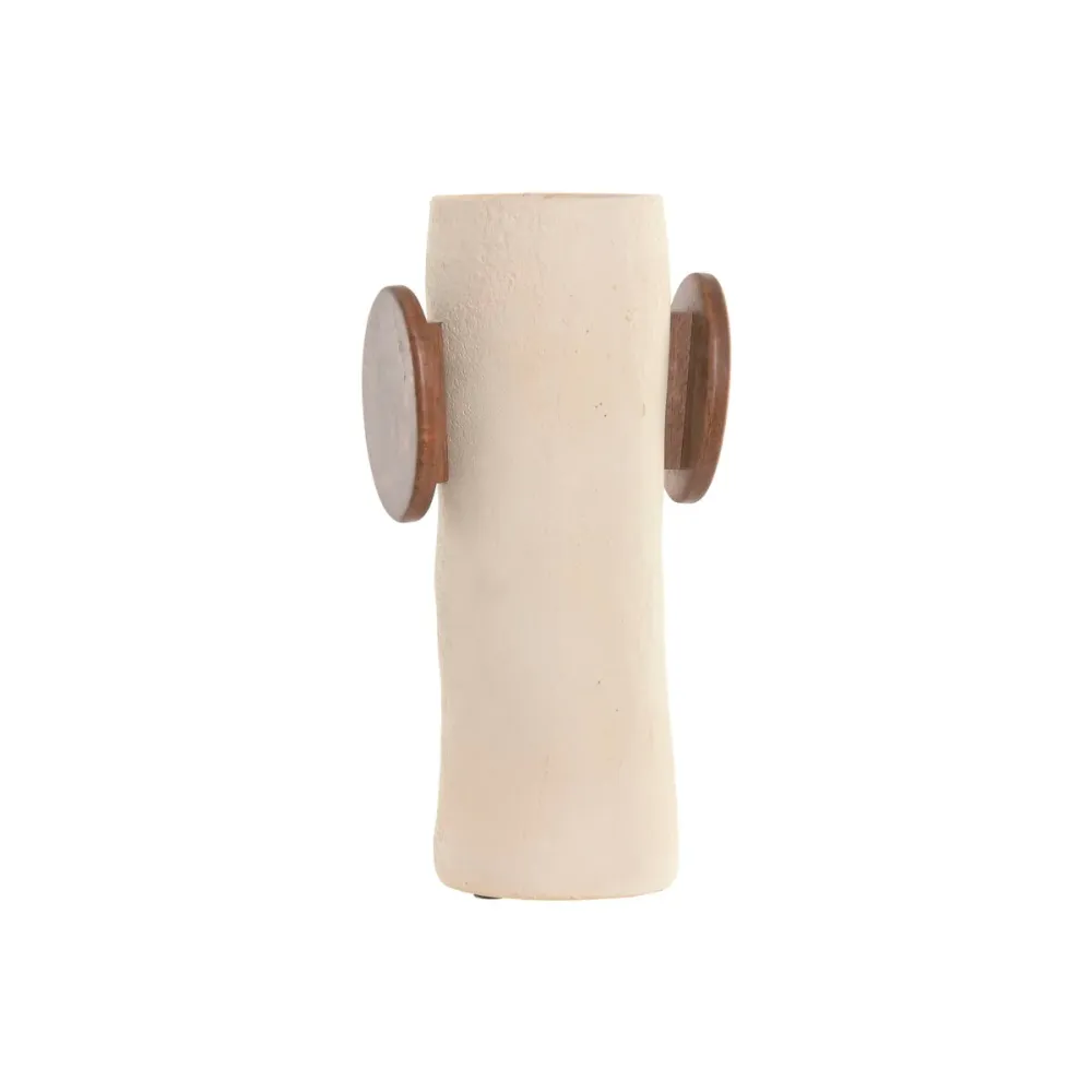 Maljakko Home ESPRIT Ruskea Beige Mangopuu Paperimassa