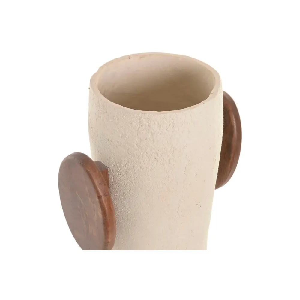 Maljakko Home ESPRIT Ruskea Beige Mangopuu Paperimassa