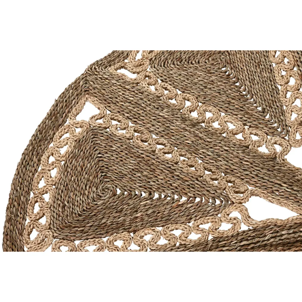 Matto Home ESPRIT Luonnollinen Trooppinen 178 X 178 X 1,8 cm