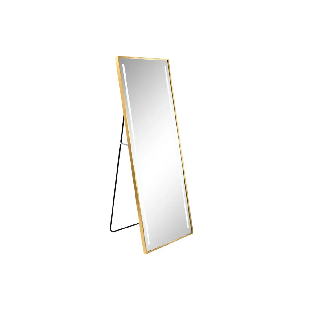 Meikkipeili Home ESPRIT Kullattu Alumiini 60 x 5 x 165 cm