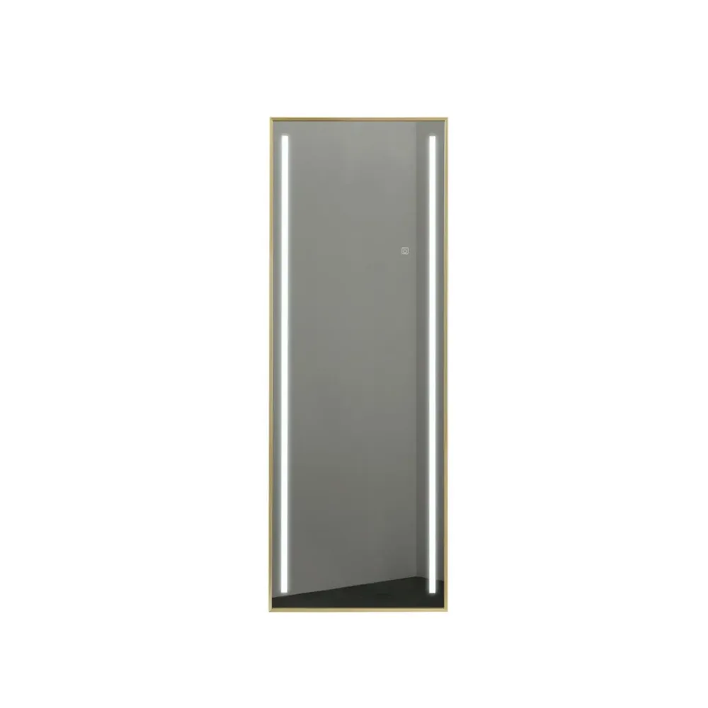 Meikkipeili Home ESPRIT Kullattu Alumiini 60 x 5 x 165 cm