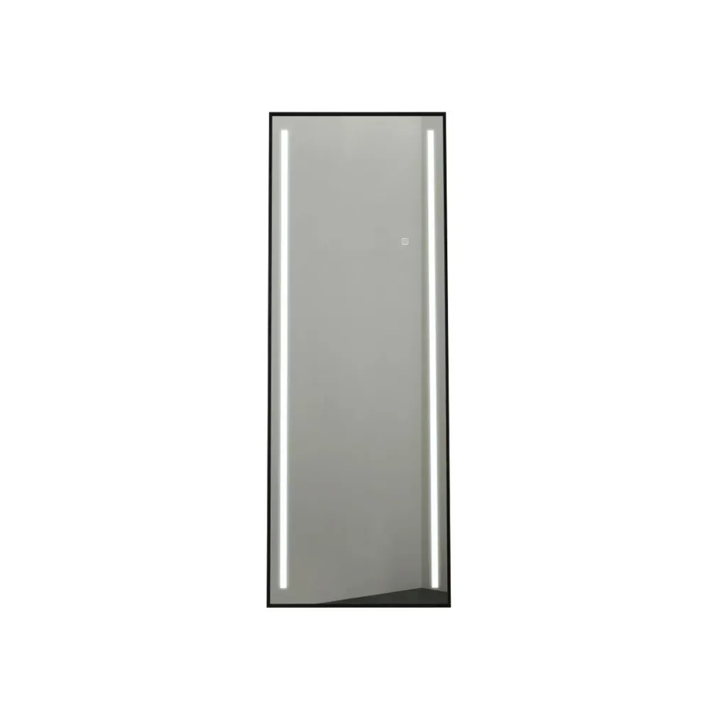Meikkipeili Home ESPRIT Musta Alumiini 60 x 0,5 x 165 cm