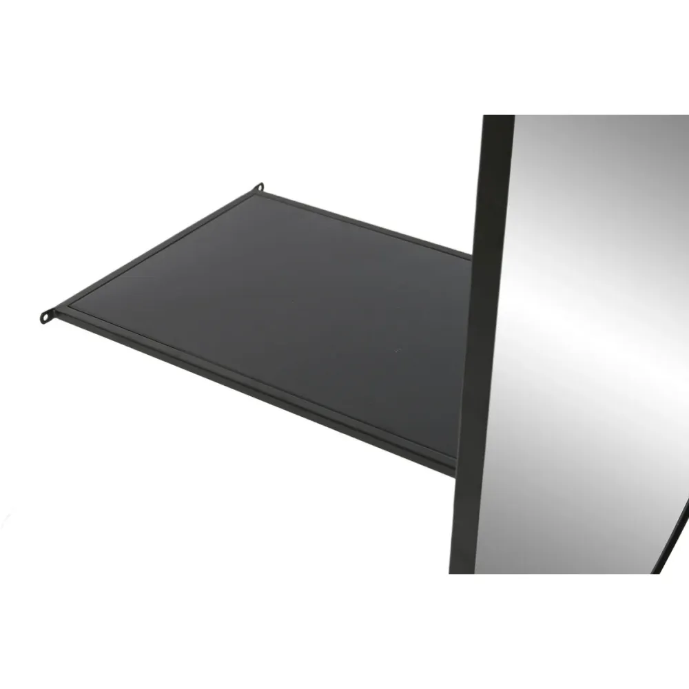 Meikkipeili Home ESPRIT Musta Kristalli Rauta 61 X 53,5 X 190 CM