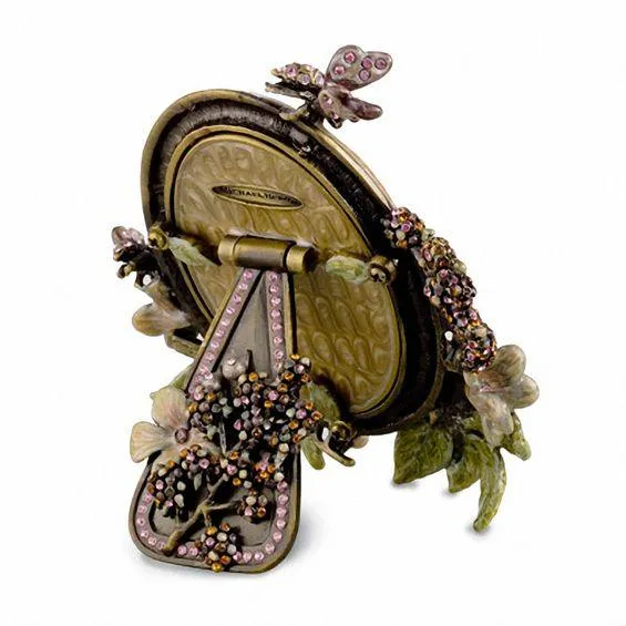 Michael Hero -kehys Romantic Gardens 3,8x6,4 cm messinki emalikiteitä 13CR-HT-2