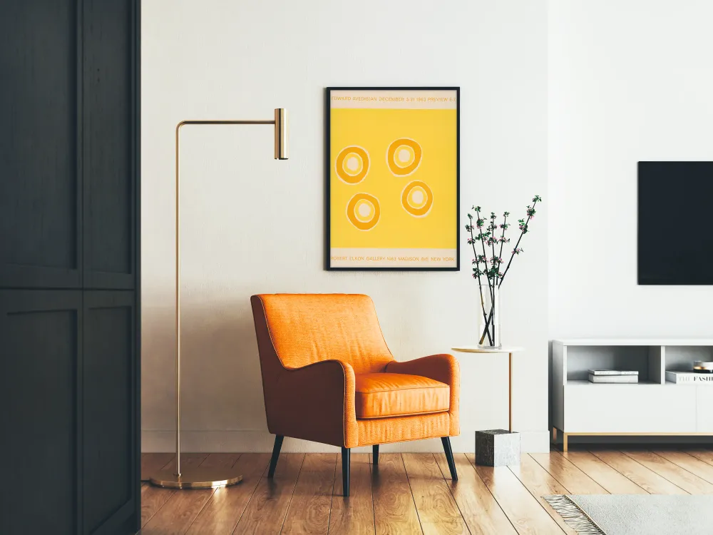 Minimalistinen juliste Edward Avedisian Galerie Robert Elkon 1963