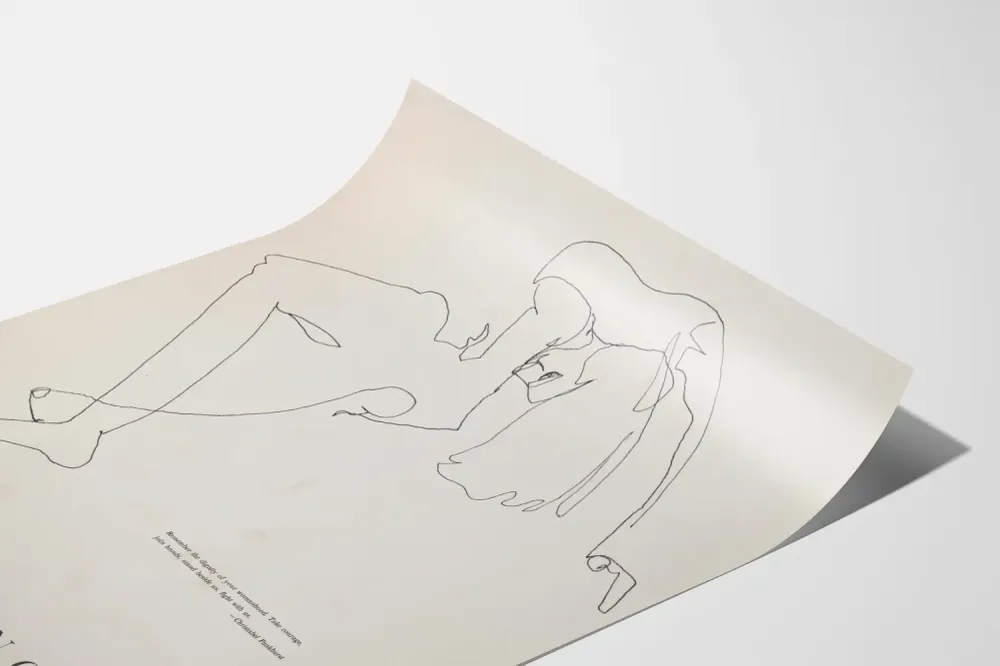 Minimalistinen juliste Naisvapauskonferenssi 1971